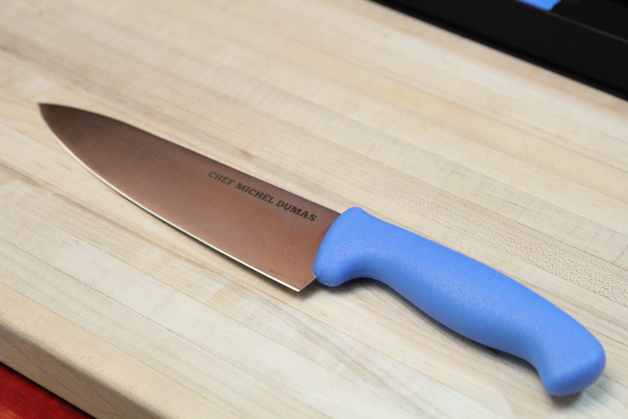 Couteau de chef bleu