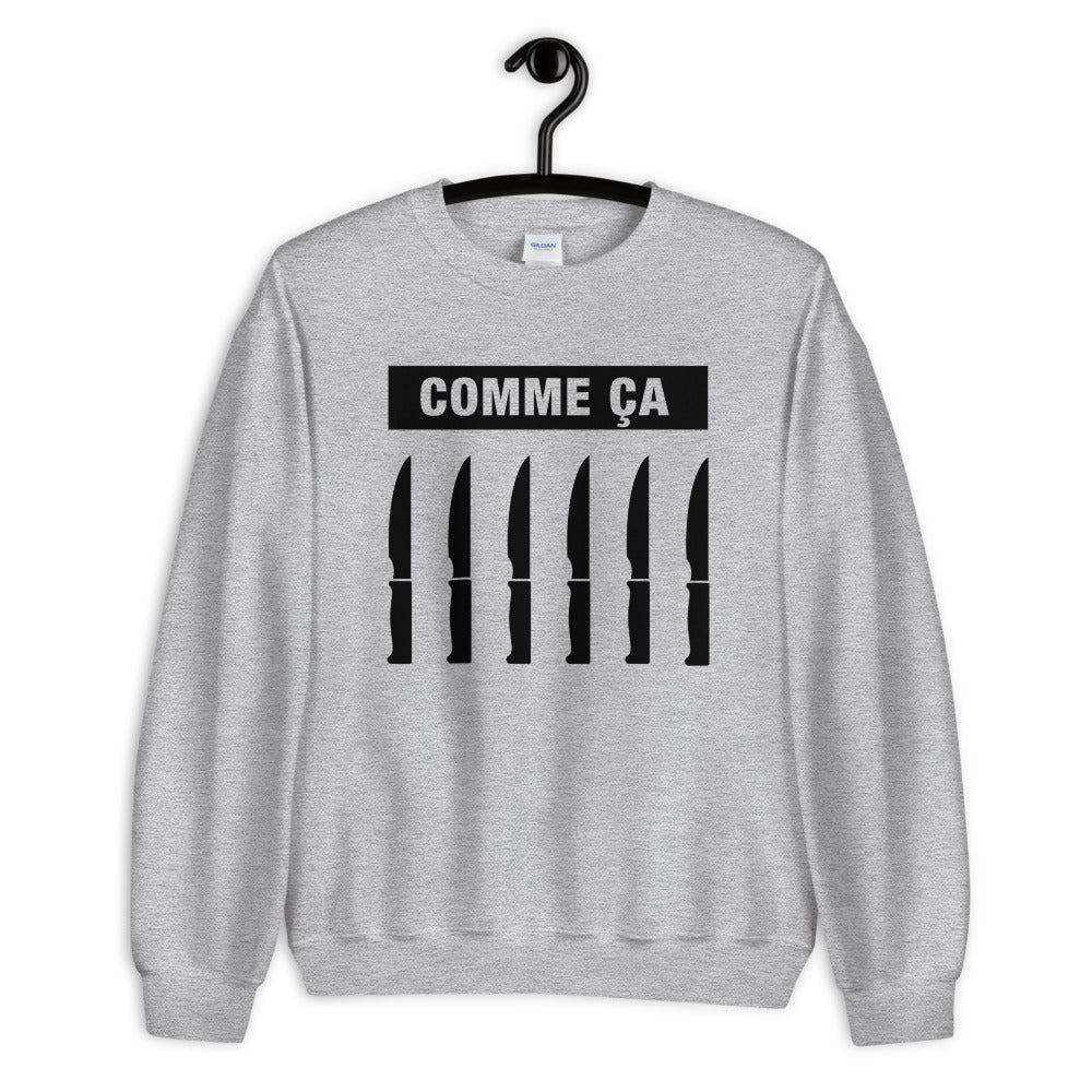 Pull "Couteaux" Gris