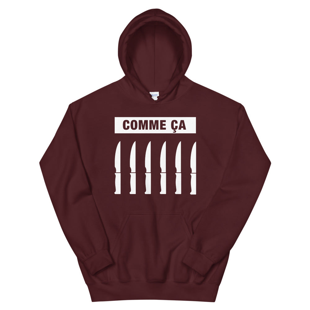 Hoodie "Couteaux" Rouge
