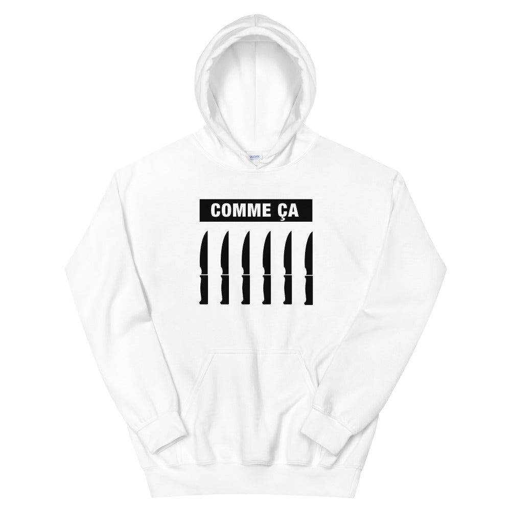 Hoodie "Couteaux" Blanc