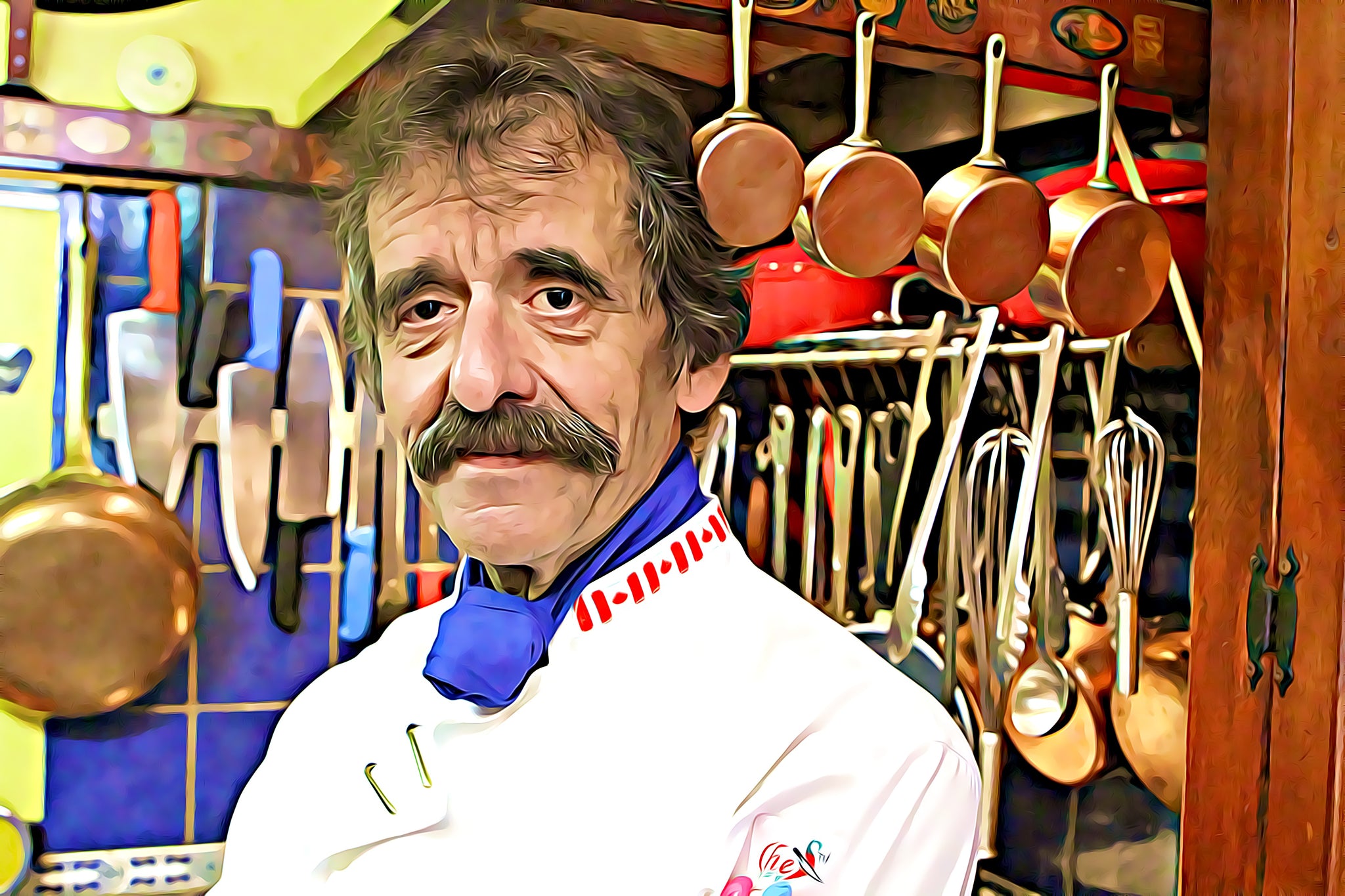 Poster Signée "Portrait" – Chef Michel Dumas