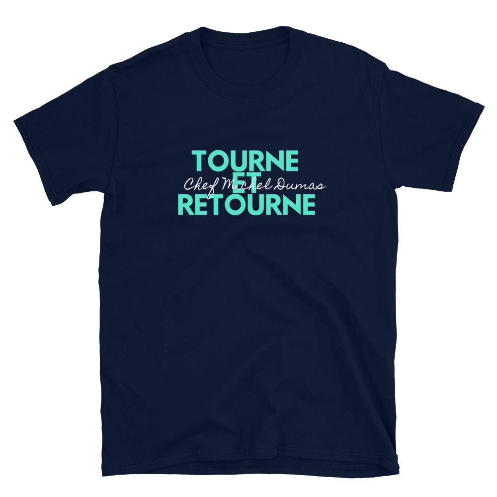 T-Shirt "Retourne" Bleu